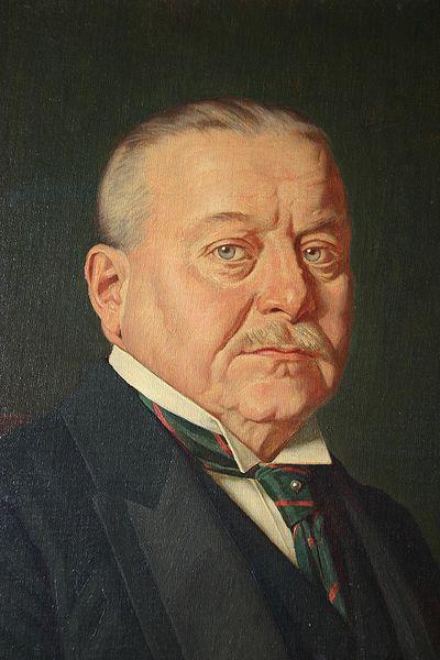  Oil painting portrait of Emil Belzer. The picture is being hosted by the Staatsarchiv Sigmaringen.